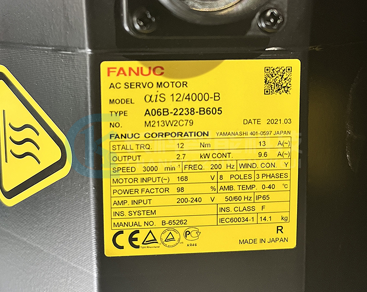 發(fā)那科伺服電機&alpha;is 12/4000-B A06B-2238-B605